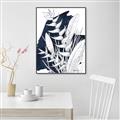 Picture of Blue & white flower II _GroupedProduct_Rectangle_Portrait_Canvas_Framed_