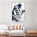 Picture of Blue & white flower II _GroupedProduct_Rectangle_Portrait_Canvas_Framed_