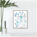 Picture of Blue Leaves IV _GroupedProduct_Rectangle_Portrait_Canvas_Framed_