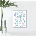 Picture of Blue Leaves IV _GroupedProduct_Rectangle_Portrait_Canvas_Framed_