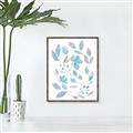 Picture of Blue Leaves IV _GroupedProduct_Rectangle_Portrait_Canvas_Framed_