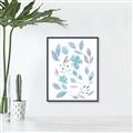Picture of Blue Leaves IV _GroupedProduct_Rectangle_Portrait_Canvas_Framed_