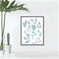 Picture of Blue Leaves IV _GroupedProduct_Rectangle_Portrait_Canvas_Framed_