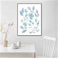 Picture of Blue Leaves IV _GroupedProduct_Rectangle_Portrait_Canvas_Framed_