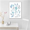 Picture of Blue Leaves IV _GroupedProduct_Rectangle_Portrait_Canvas_Framed_