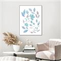 Picture of Blue Leaves IV _GroupedProduct_Rectangle_Portrait_Canvas_Framed_
