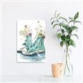 Picture of Teal Shoe Garden  _GroupedProduct_Rectangle_Portrait_Unframed_Print_Only_