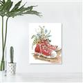 Picture of Red Shoe Garden  _GroupedProduct_Rectangle_Portrait_Unframed_Print_Only_