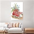 Picture of Red Shoe Garden  _GroupedProduct_Rectangle_Portrait_Unframed_Print_Only_