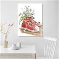 Picture of Red Shoe Garden  _GroupedProduct_Rectangle_Portrait_Unframed_Print_Only_