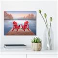 Picture of Red Muskoka Chairs _GroupedProduct_Rectangle_Landscape_Unframed_Print_Only_
