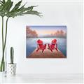 Picture of Red Muskoka Chairs _GroupedProduct_Rectangle_Landscape_Unframed_Print_Only_