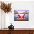 Picture of Red Muskoka Chairs _GroupedProduct_Rectangle_Landscape_Unframed_Print_Only_