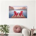Picture of Red Muskoka Chairs _GroupedProduct_Rectangle_Landscape_Unframed_Print_Only_