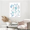 Picture of Blue Leaves IV _GroupedProduct_Rectangle_Portrait_Unframed_Print_Only_
