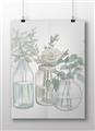 Picture of Bottled Plants Neutral I  _GroupedProduct_Rectangle_Landscape_Unframed_Print_Only_