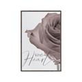 Picture of Kind Heart Pink  _GroupedProduct_Rectangle_Portrait_Canvas_Framed_