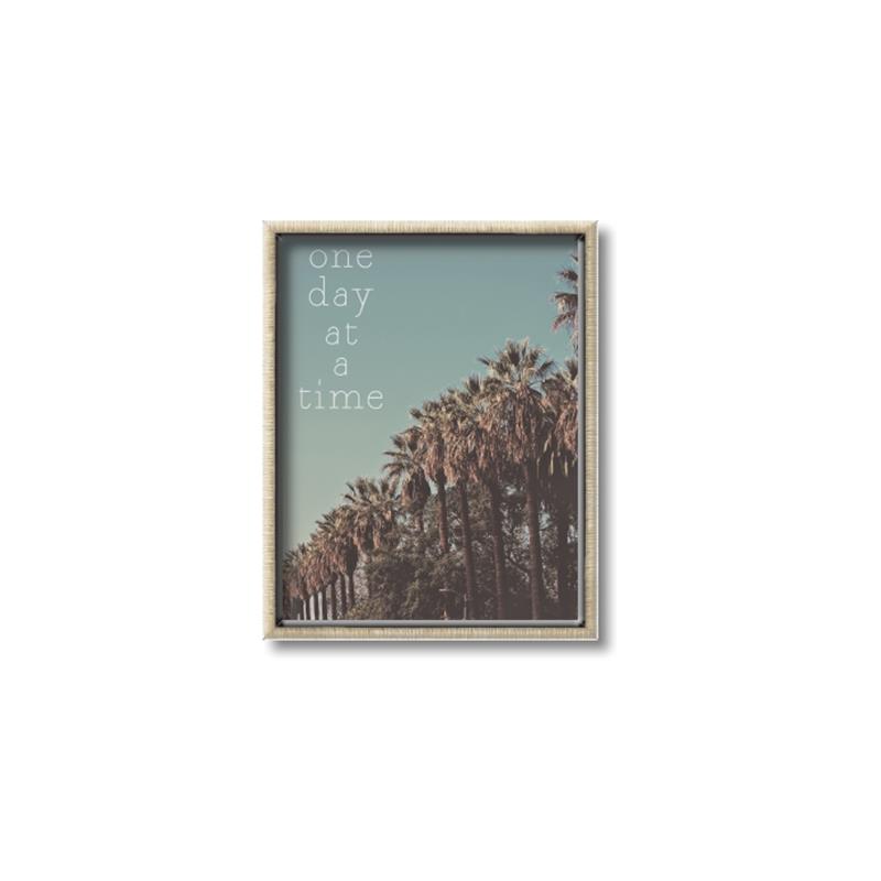 Picture of One Day at a Time _GroupedProduct_Rectangle_Portrait_Canvas_Framed_