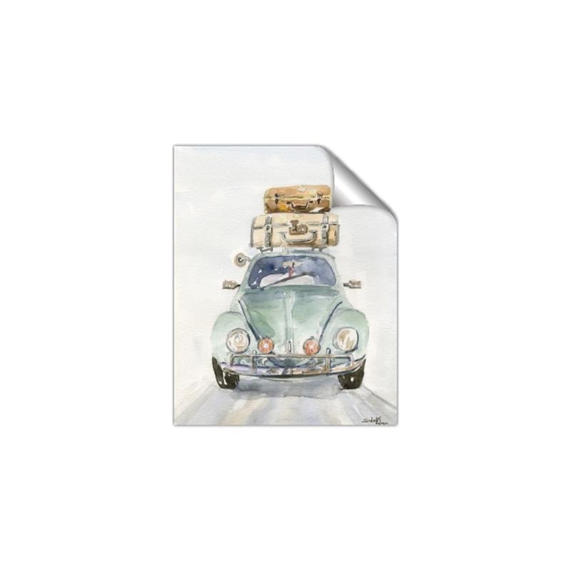 Picture of Traveling Car _GroupedProduct_Rectangle_Portrait_Unframed_Print_Only_