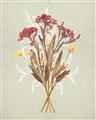 Picture of Dried Flowers with Outline I _GroupedProduct_Rectangle_Portrait_Unframed_Print_Only_