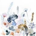 Picture of Light Blue Flowers I     _GroupedProduct_Square_Unframed_Print_Only_