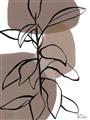 Picture of Brown Geo with Leaves I  _GroupedProduct_Rectangle_Portrait_Unframed_Print_Only_