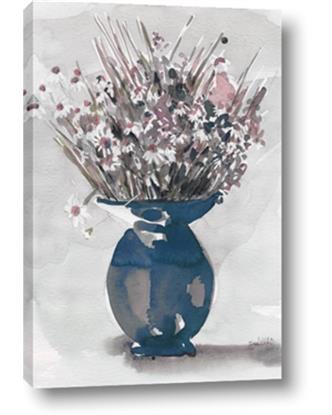 Picture of Blue Pot of Daisies