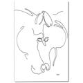 Picture of Line Drawn Horses I _GroupedProduct_Rectangle_Portrait_Canvas_
