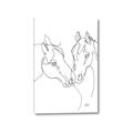 Picture of Line Drawn Horses II  _GroupedProduct_Rectangle_Portrait_Canvas_