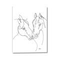 Picture of Line Drawn Horses II  _GroupedProduct_Rectangle_Portrait_Canvas_