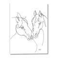 Picture of Line Drawn Horses II  _GroupedProduct_Rectangle_Portrait_Canvas_