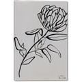 Picture of Gray Floral  _GroupedProduct_Rectangle_Portrait_Canvas_