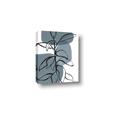 Picture of Blue Geo with Leaves I _GroupedProduct_Rectangle_Portrait_Canvas_