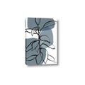 Picture of Blue Geo with Leaves I _GroupedProduct_Rectangle_Portrait_Canvas_