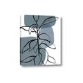 Picture of Blue Geo with Leaves I _GroupedProduct_Rectangle_Portrait_Canvas_