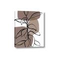 Picture of Brown Geo with Leaves I  _GroupedProduct_Rectangle_Portrait_Canvas_