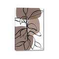Picture of Brown Geo with Leaves I  _GroupedProduct_Rectangle_Portrait_Canvas_
