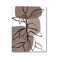 Picture of Brown Geo with Leaves I  _GroupedProduct_Rectangle_Portrait_Canvas_