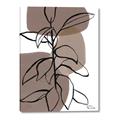 Picture of Brown Geo with Leaves I  _GroupedProduct_Rectangle_Portrait_Canvas_