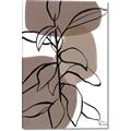 Picture of Brown Geo with Leaves I  _GroupedProduct_Rectangle_Portrait_Canvas_