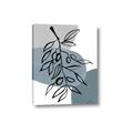 Picture of Blue Geo with Leaves II  _GroupedProduct_Rectangle_Portrait_Canvas_