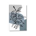 Picture of Blue Geo with Leaves II  _GroupedProduct_Rectangle_Portrait_Canvas_
