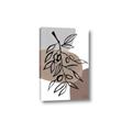 Picture of Brown Geo with Leaves II  _GroupedProduct_Rectangle_Portrait_Canvas_