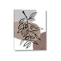 Picture of Brown Geo with Leaves II  _GroupedProduct_Rectangle_Portrait_Canvas_