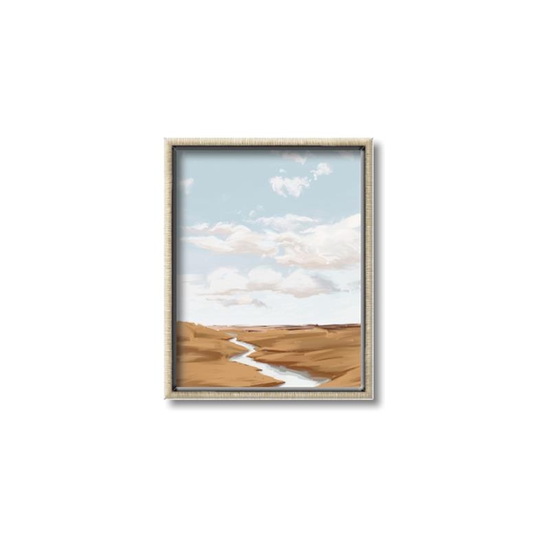 Picture of Desert Landscape Creek  _GroupedProduct_Rectangle_Portrait_Canvas_Framed_