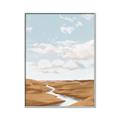Picture of Desert Landscape Creek  _GroupedProduct_Rectangle_Portrait_Canvas_Framed_