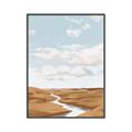 Picture of Desert Landscape Creek  _GroupedProduct_Rectangle_Portrait_Canvas_Framed_