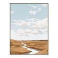 Picture of Desert Landscape Creek  _GroupedProduct_Rectangle_Portrait_Canvas_Framed_
