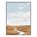 Picture of Desert Landscape Creek  _GroupedProduct_Rectangle_Portrait_Canvas_Framed_