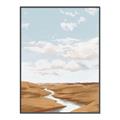 Picture of Desert Landscape Creek  _GroupedProduct_Rectangle_Portrait_Canvas_Framed_